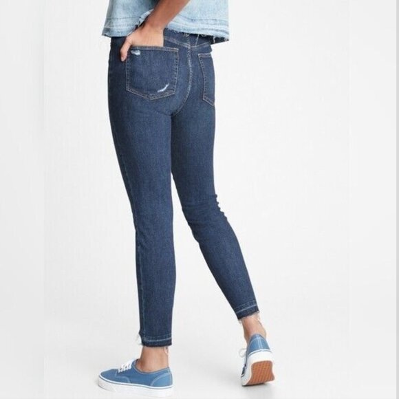 Gap True Skinny Ankle Sky High rise jeans size 25, 0 regular - Picture 2 of 14
